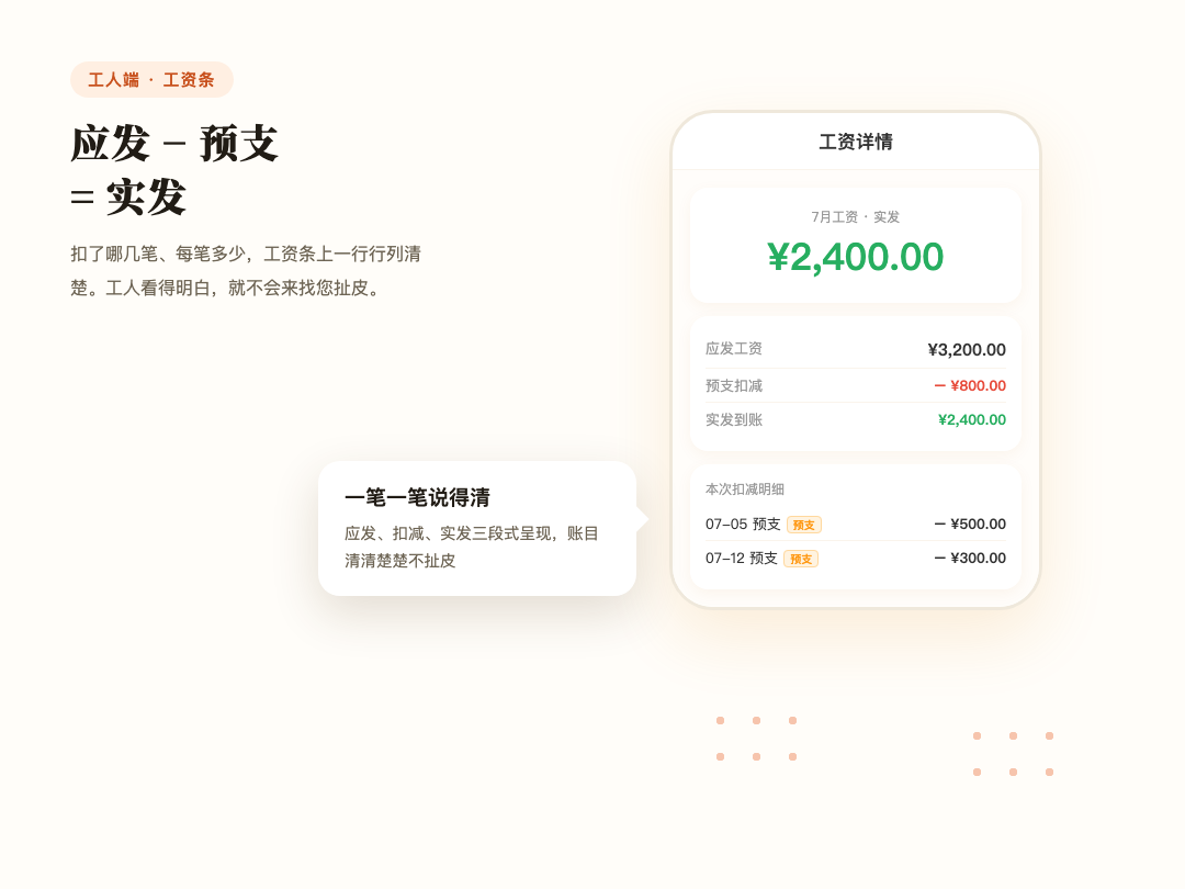 工资条三段式